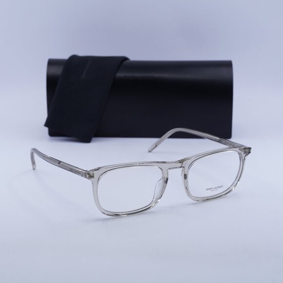 Final Price! Saint Laurent SL670 003 Transparent Beige Eyeglasses 54mm - Picture 1 of 11